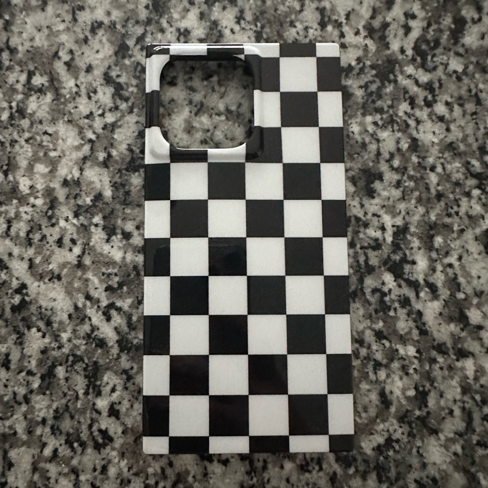 Checkered iPhone 14 Pro Max case